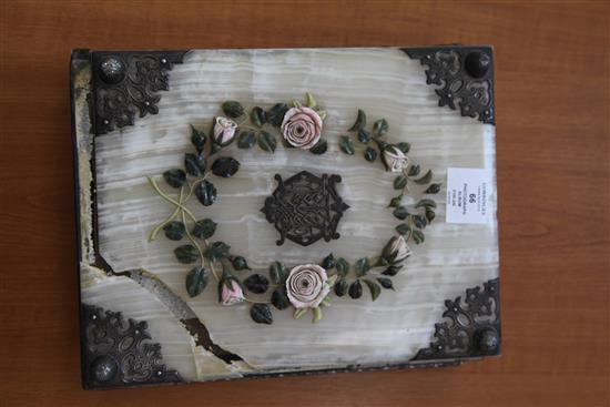 A Victorian morocco bound photograph album, 11.5 x 9.5in.